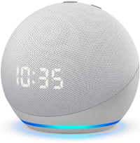 Amazon Echo Dot (4th Gen) Smart speaker with Clock and Alexa - Glacier White