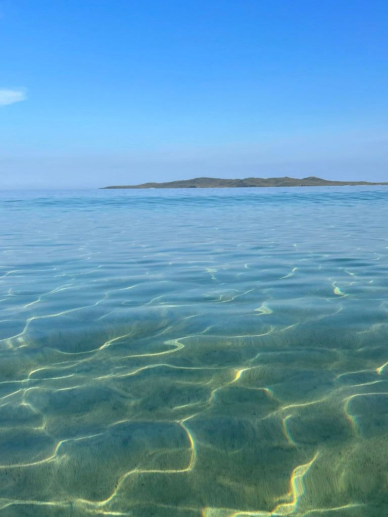 Niseabost seas as seen by Mairi MacKenzie on her morning swim today.