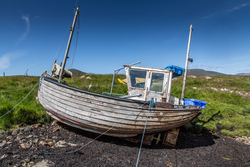 The old wooden 'Kelly Gal', few boats like her used today.