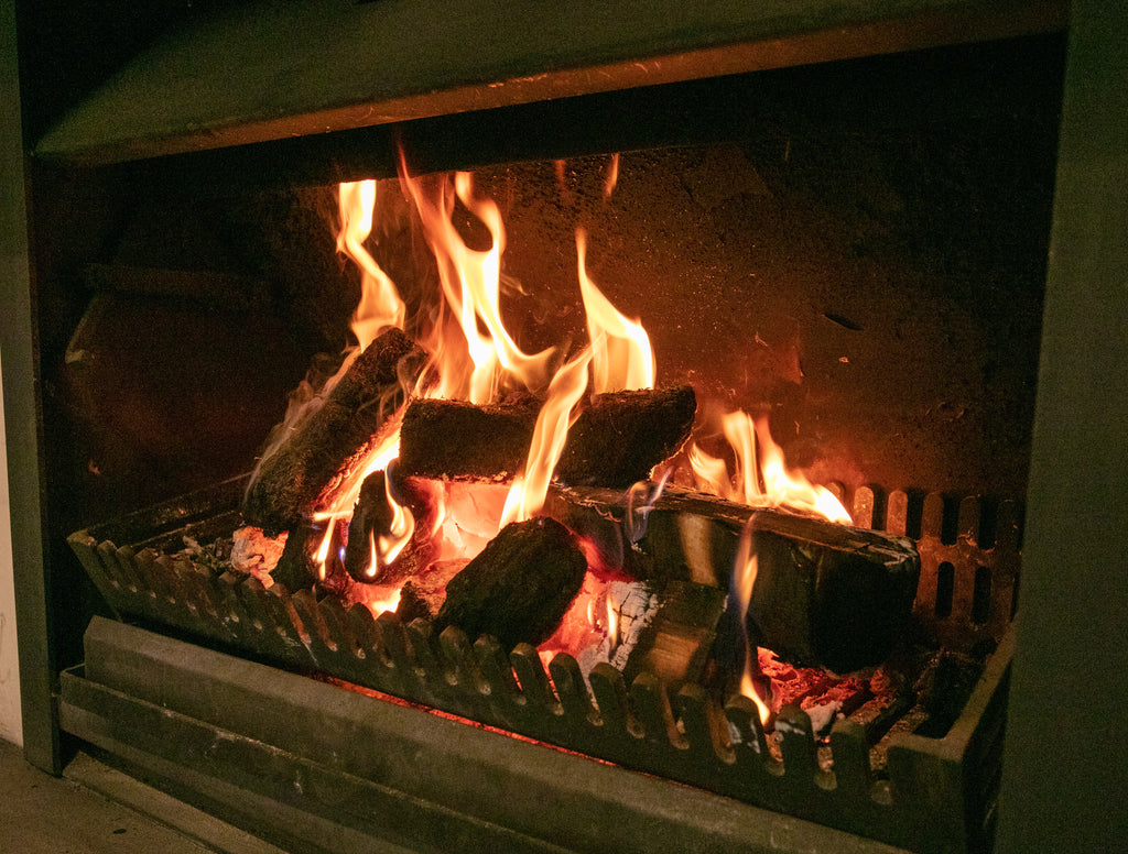 At the heart of it all, the hearth and heat of a peat fire.