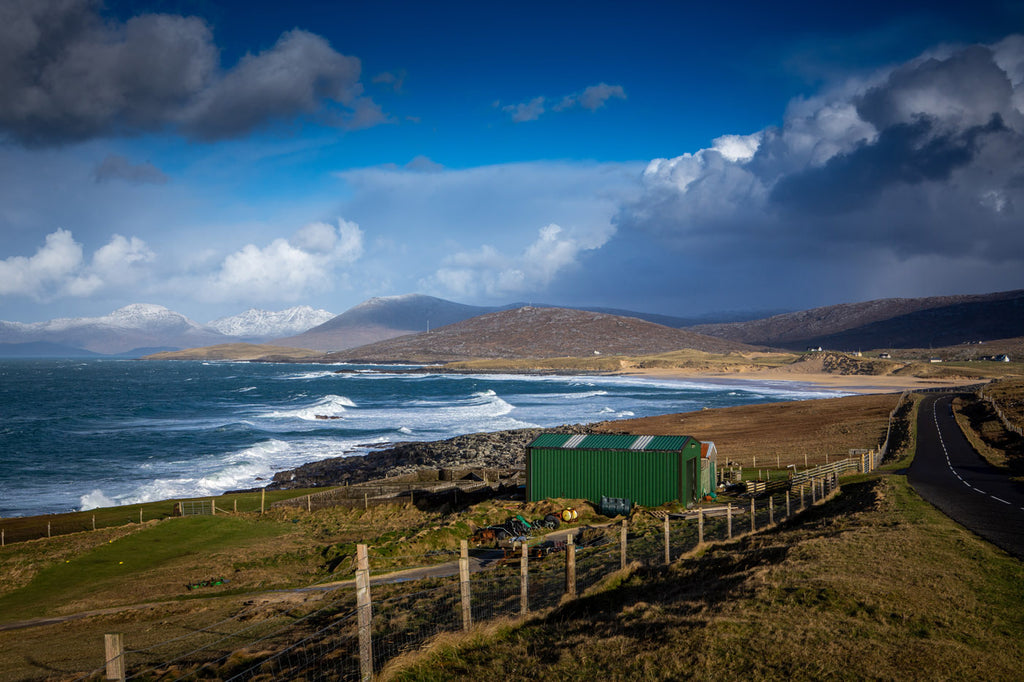 The Harris west coast road reveals beaches around every corner.