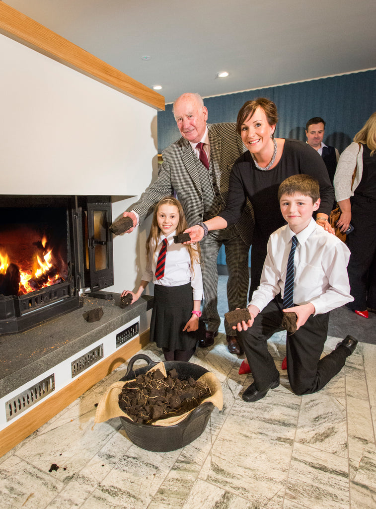 The first fire lit in the distillery hearth.