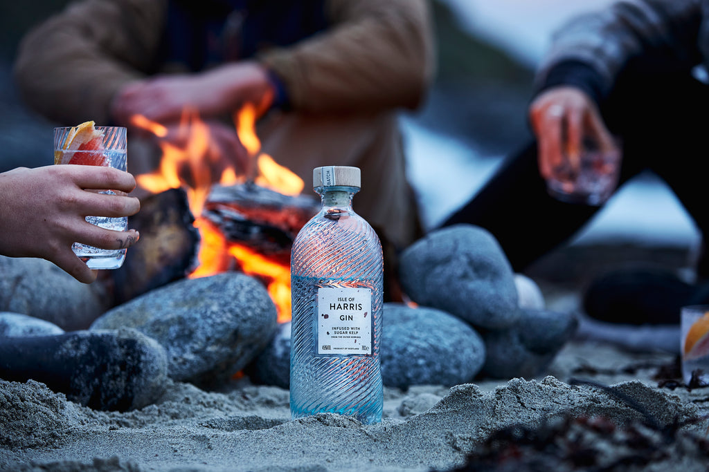 Late evening beach cook-outs, and bring a bottle of Isle of Harris Gin.