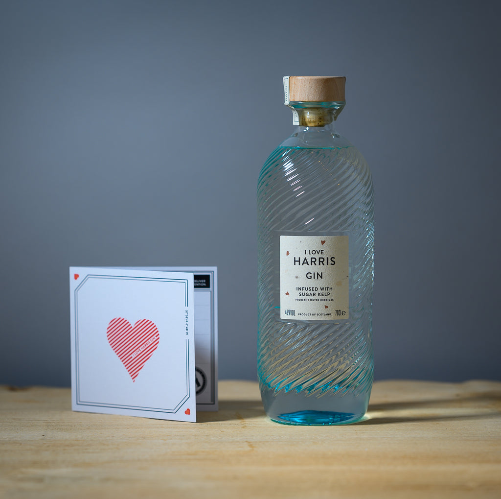 I Love Harris Gin special edition bottle.