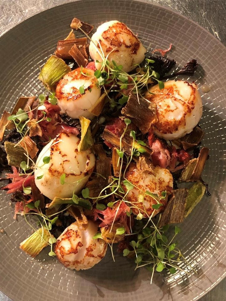 Some of the great seafood served in the restaurant downstairs.