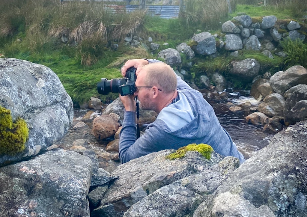 Laurence was back, helping us to capture more of Harris.