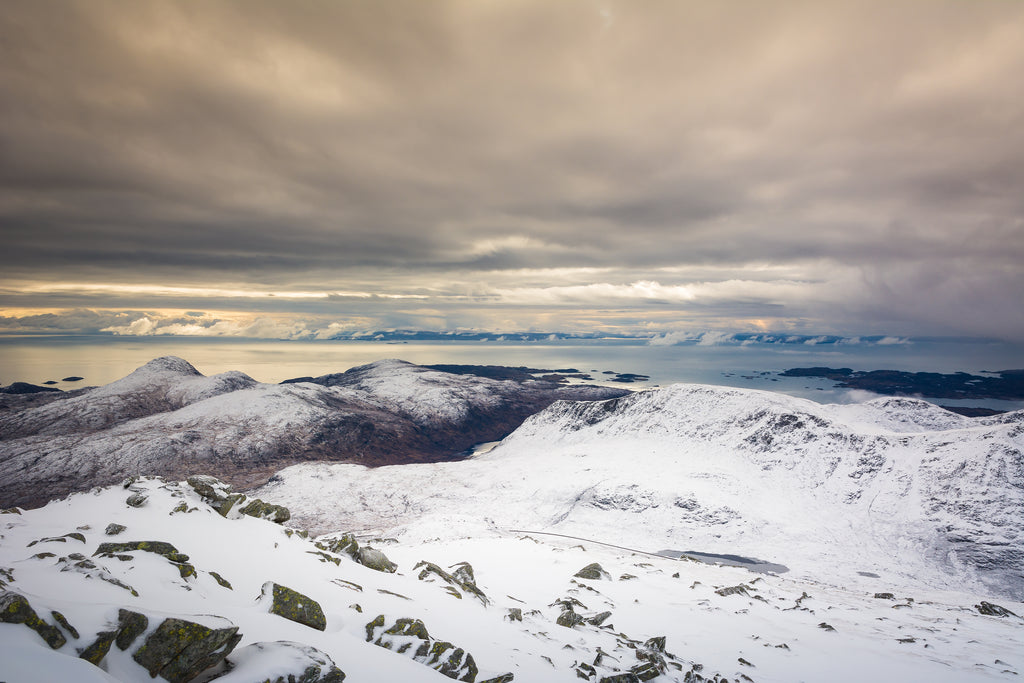 The view from the summit, looking over towards East Loch Tarbert.