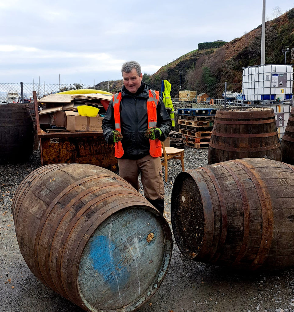 Domhnall Macleod and his mighty casks.