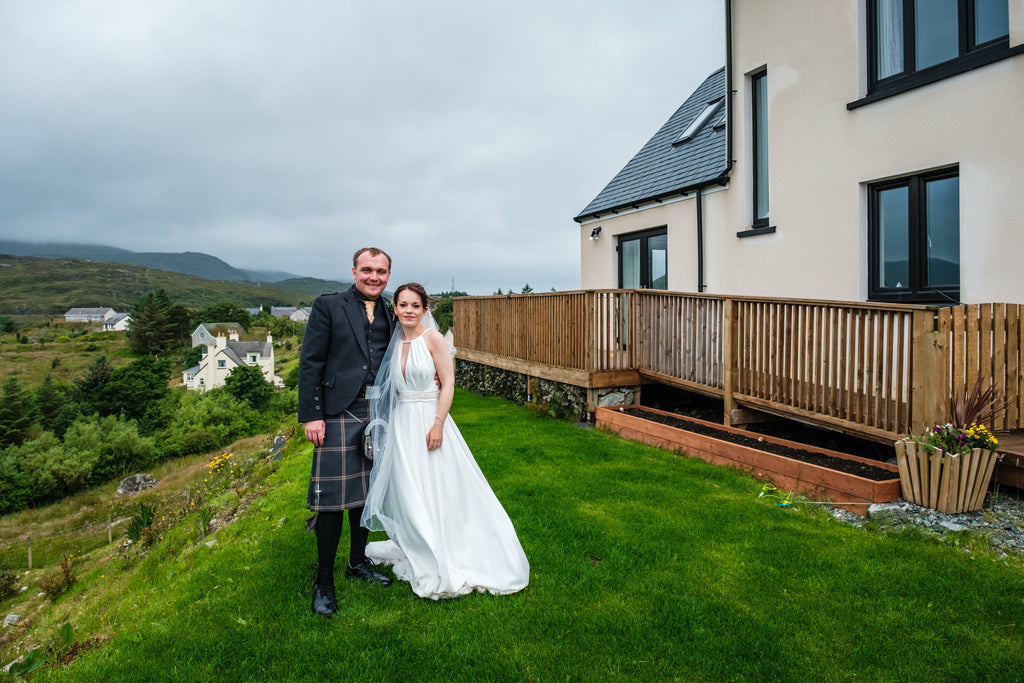 Mr and Mrs Sutton at their home in Tarbert, Isle of Harris.