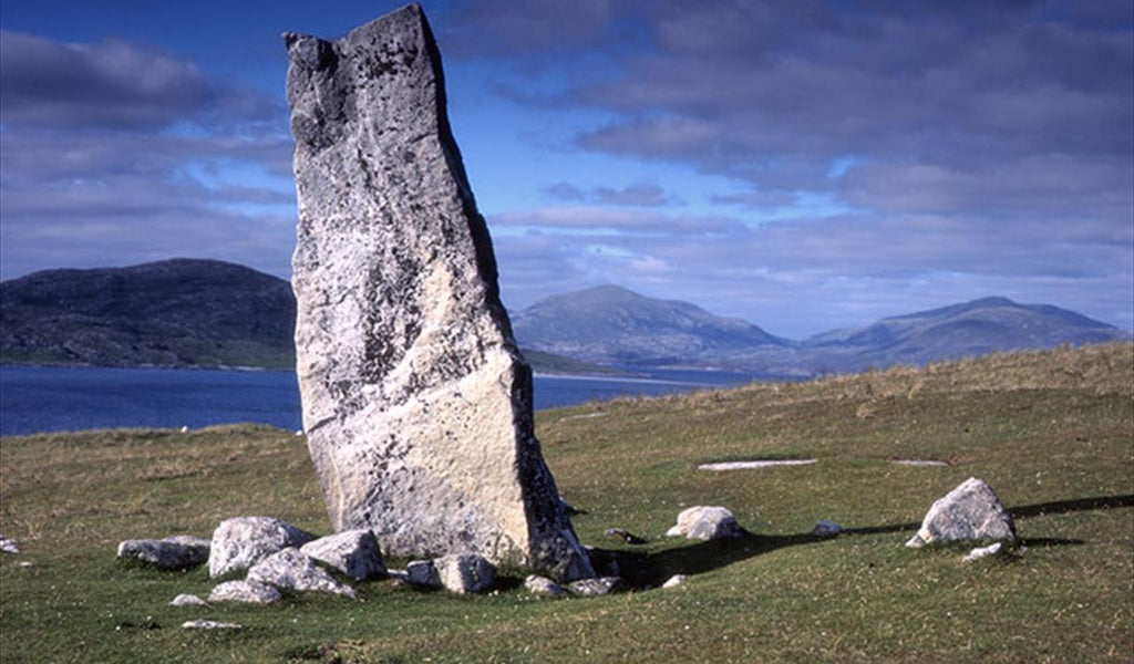 The Macleod Stone, or Ord Bhairnich, at Niseabost, Isle of Harris.