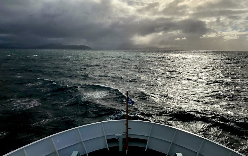 A view from the bridge, as seen by Caledonian MacBrayne skipper Lewis Mackenzie.