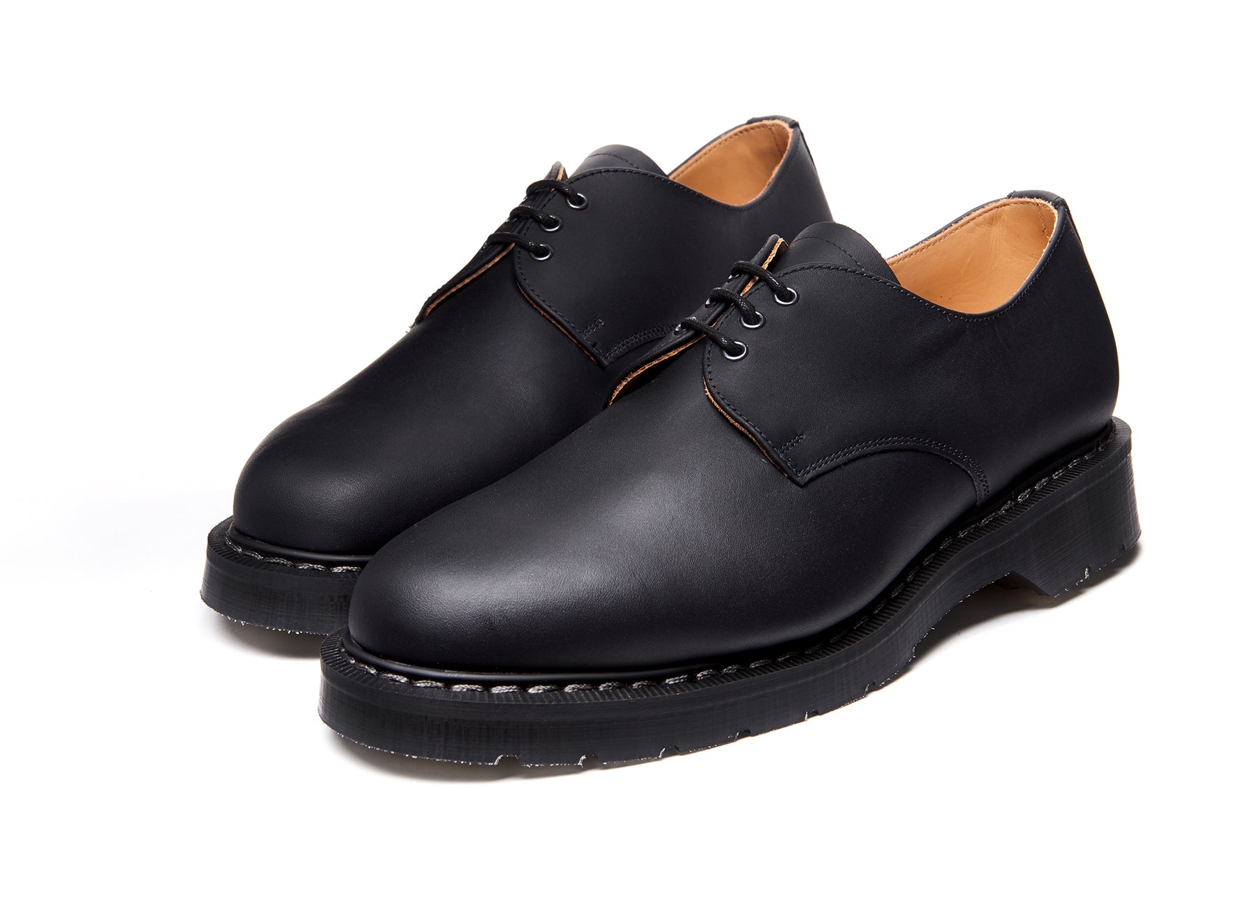 Black Greasy Gibson Shoe | Solovair | Handmade in England – NPS Solovair UK