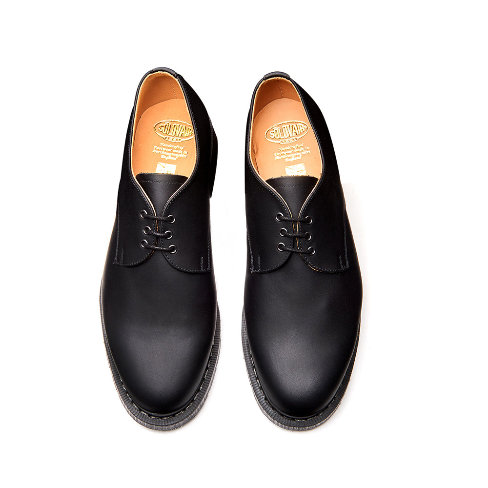 Black Greasy Gibson Shoe | Solovair | Handmade in England – NPS Solovair UK