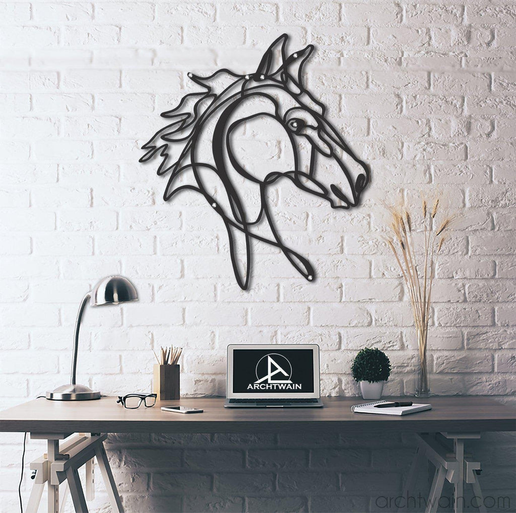 Metal Dekor Horse-www.archtwain.com- modern duvar dekorları-Archtwain
