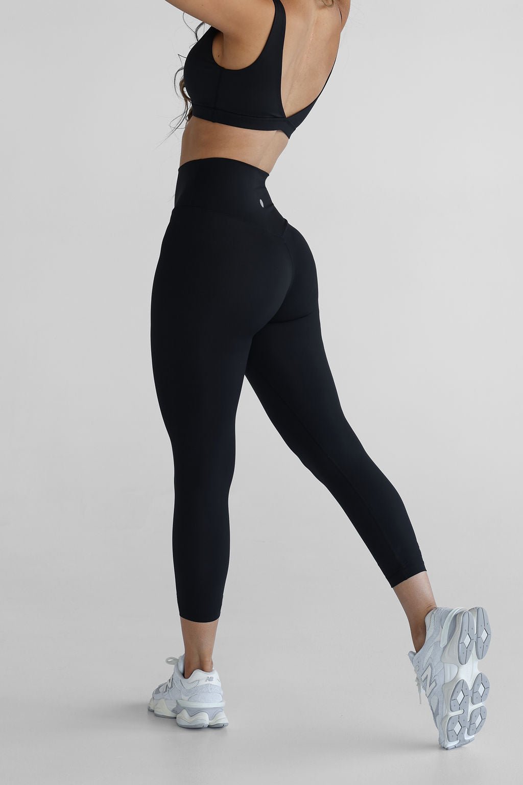 Black 7/8 Leggings, High Waisted, Squat Proof, 5 Star Rated
