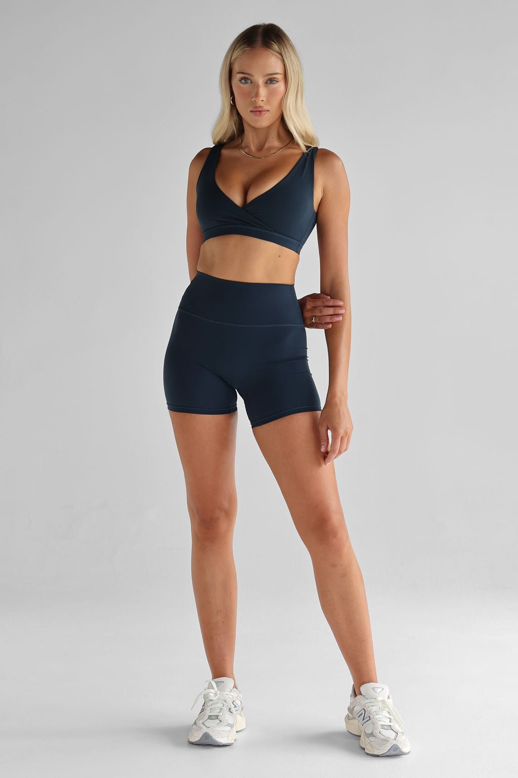 Sculpting High Waisted Cycling Short Teal – Born Nouli