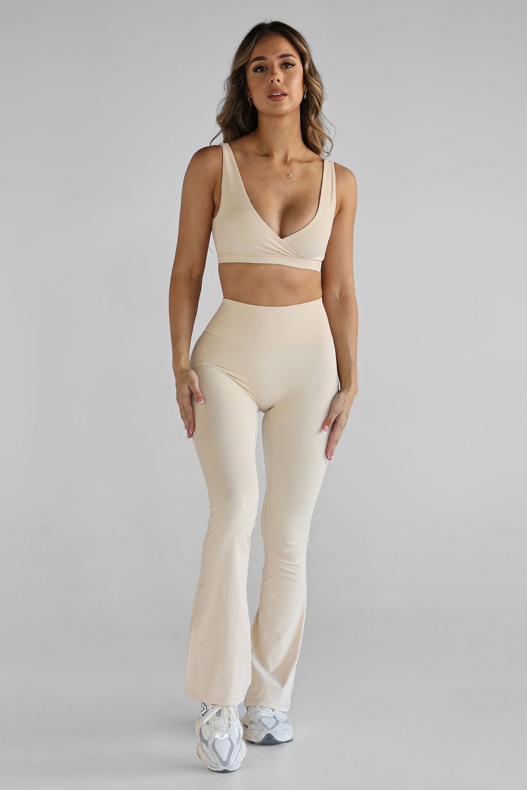 SCULPT Flare Leggings - French Vanilla, LEELO ACTIVE