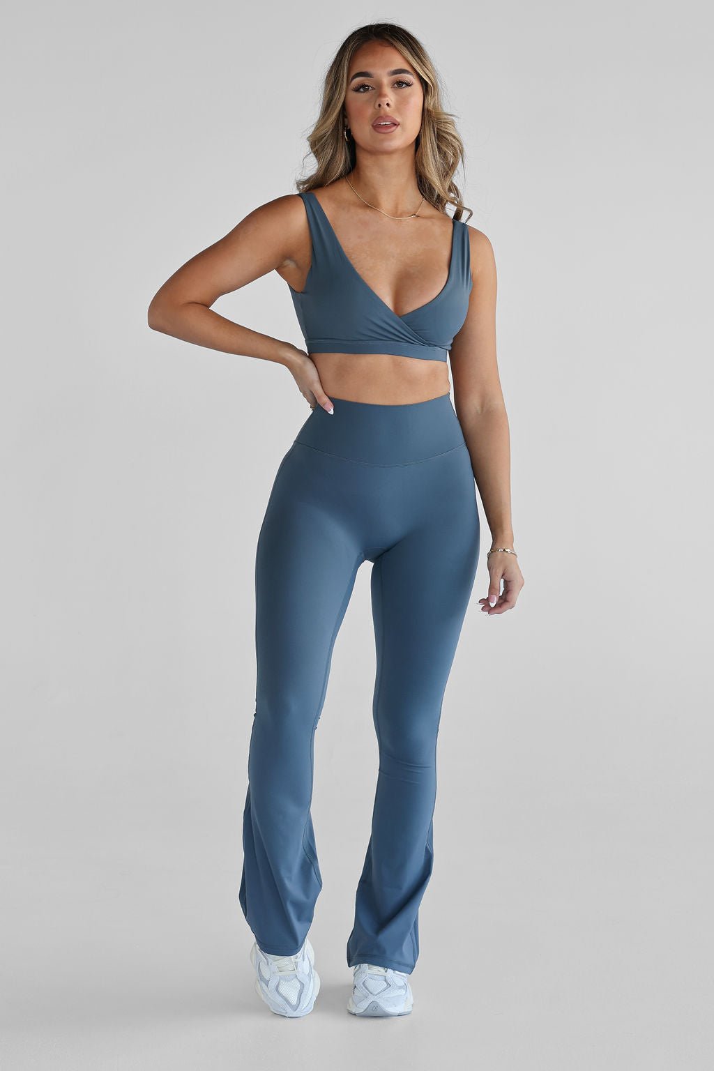 SCULPT Flare Leggings - Slate Grey, LEELO ACTIVE