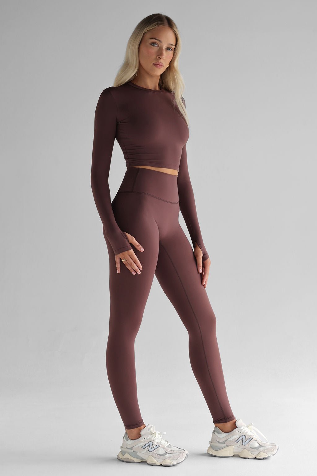 SCULPT Flare Leggings - Espresso, High Waisted, Squat Proof, 5 Star Rated