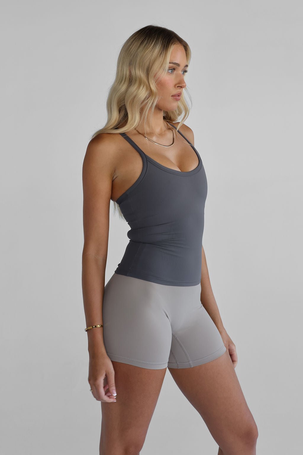 Lift Super Sculpt Seamless Biker Shorts in Ice Grey