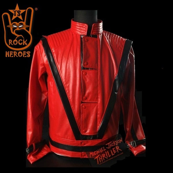 jaqueta vermelha couro