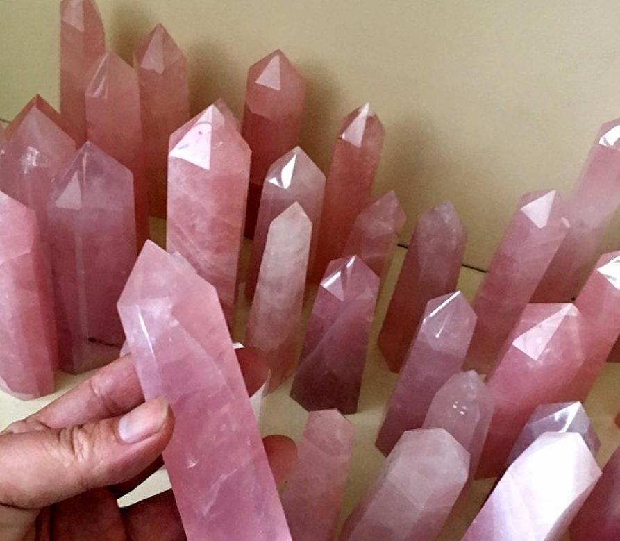 rose quartz point