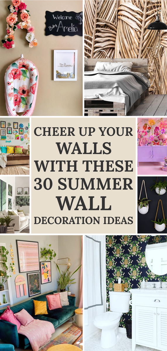 Cheer Up Your Walls with These 30 Summer Wall Decoration Ideas – Comometal