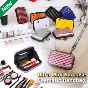 mini suitcase cosmetic bag