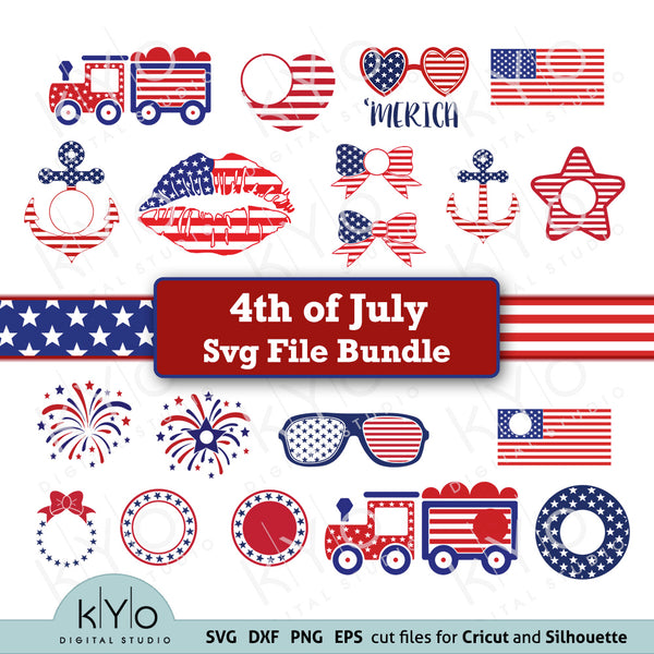 Download Patriotic American 4th Of July Svg Cutting Files Bundle