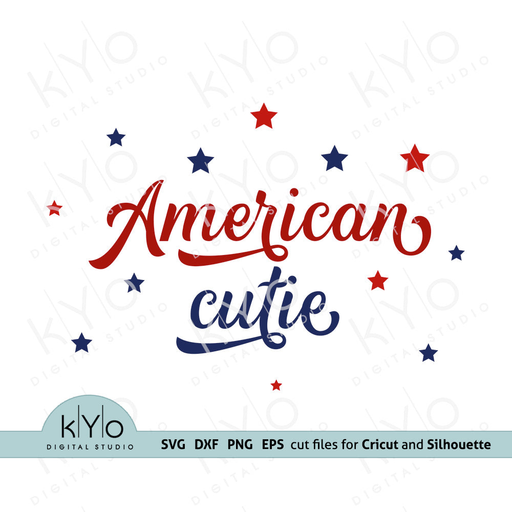 Download American Cutie Shirt Design Svg Cutting Files