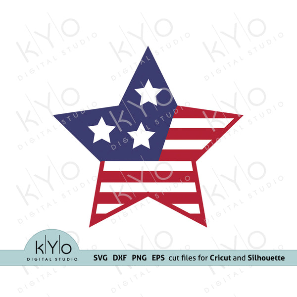 Download 4th Of July American Star Svg Png Cutting Files