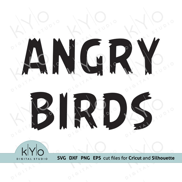 Download Angry Birds Font Letters In Svg Png Dxf Cut File Format