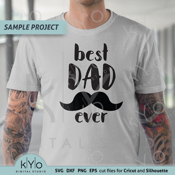 Download Best Dad Ever Svg Fathers Day Shirt Design 01