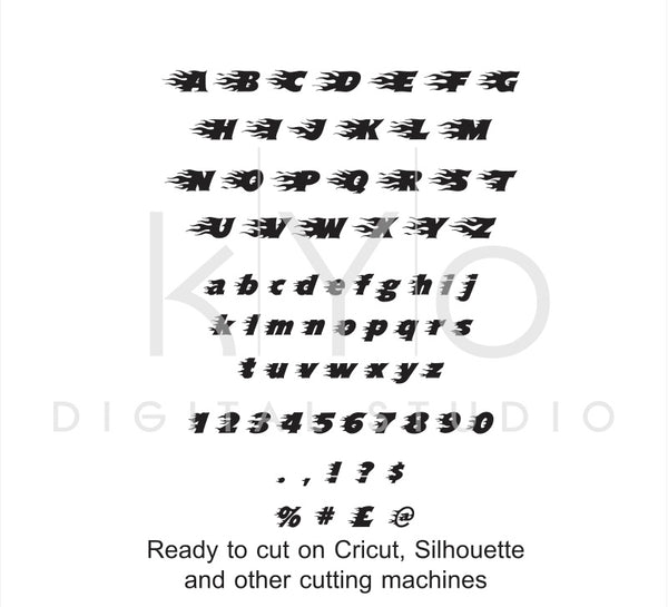 Download Blaze Flame Font Svg Files Flame Alphabet Svg Monogram Letters Cric