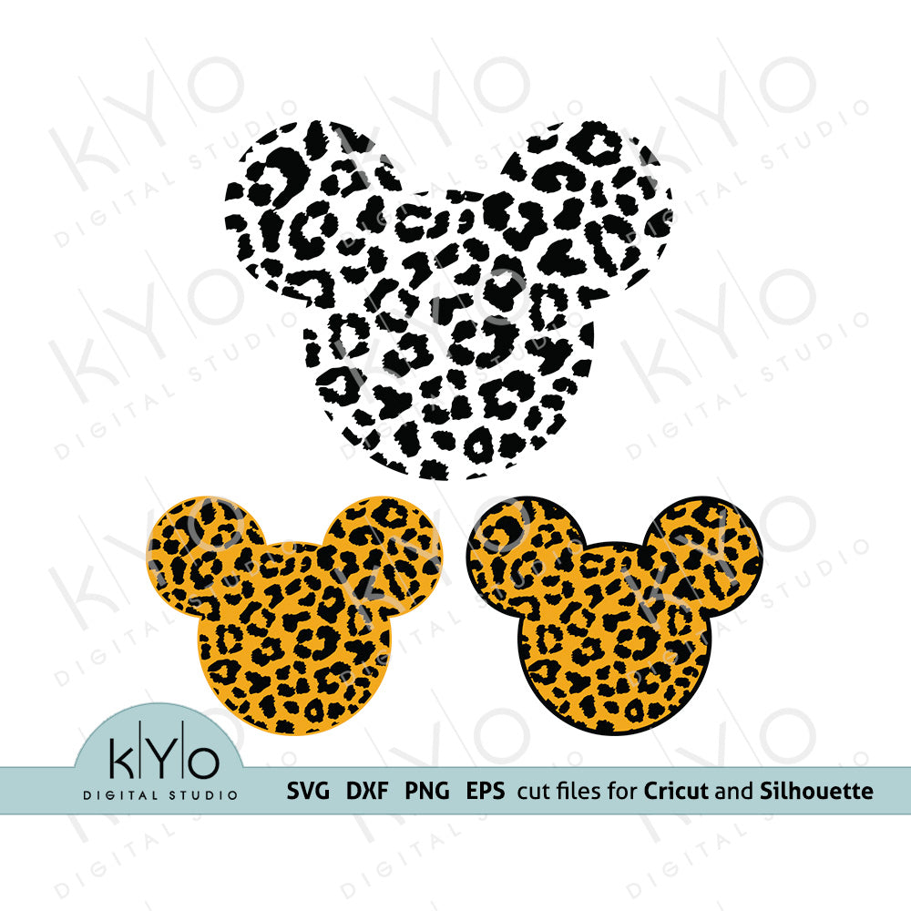 Leopard Mickey Mouse Svg Cut Files