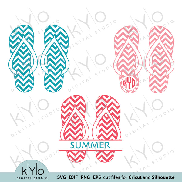 Download Chevron Pattern Flip Flops Svg Cut Files