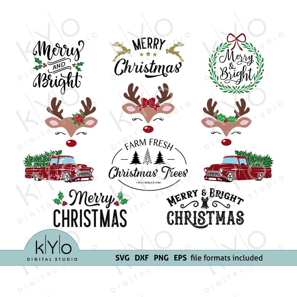Download Christmas Svg Bundle for DIY Craft Projects ...