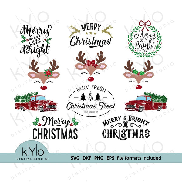 Download Christmas Svg Bundle For Diy Craft Projects