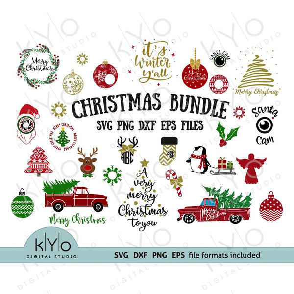 Download Christmas Svg Cut Files Bundle Over 150 Designs Included