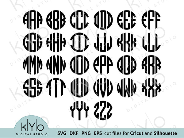 Download Fonts For Cricut Svg Files Font Svg Files Cricut Monogram Font Bundle