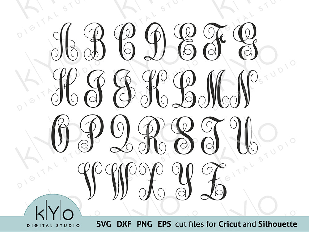 Free Free Free Svg Monogram Font Files