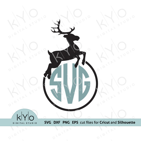 Download Deer Monogram Frame Svg Cut Files For Cricut