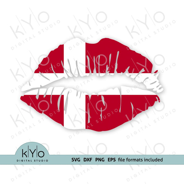 Download Denmark Danish Flag Lips Svg Png Dxf Eps Files ...