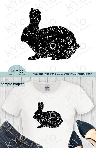 Download Distressed Bunny Svg Easter shirt design files