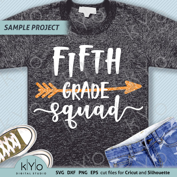 Download 5th Fifth Grade Squad Shirt Design Svg