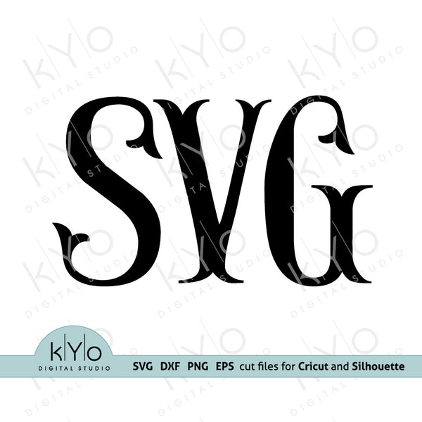 Free Free Circle Monogram Font Svg Free