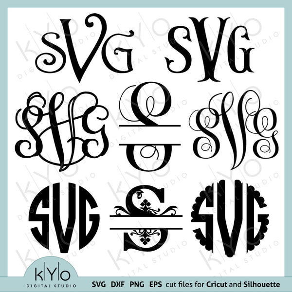 Download Fonts For Cricut Svg Files Font Svg Files Cricut Monogram Font Bundle