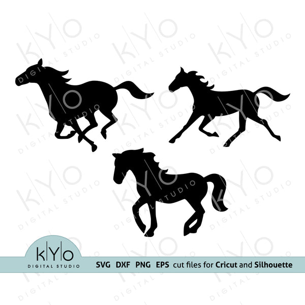 Download Horse Silhouettes Svg Cut Files