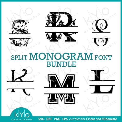 3D Monogram Numbers Svg, 0-9 Monogram Numbers Set, Digital Monogram Numbers  