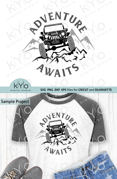 Download Jeep Adventure Awaits Svg Cut Files